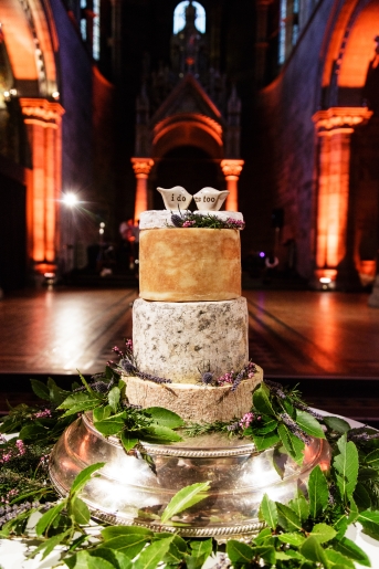 Cheese wedding cake - photo credit Blue Sky Photography 