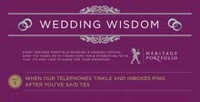 The Heritage Portfolio Wedding Infographic