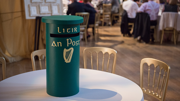 irish post box for wedding envelopes