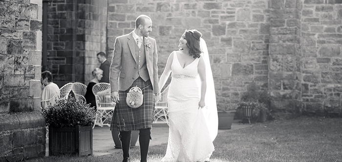 wedding couple - Mansfield Traquair