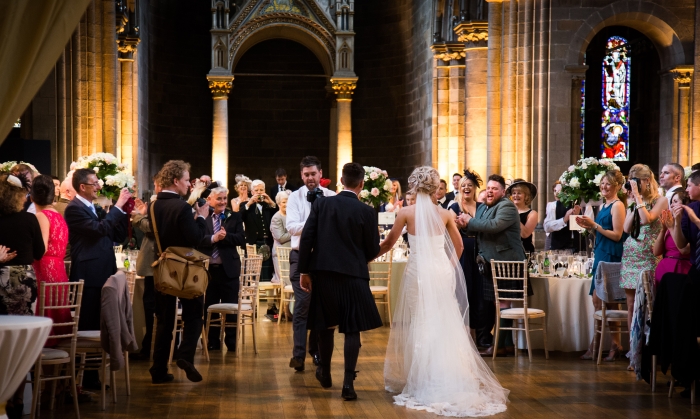 Elegant white spring wedding Edinburgh - photo credit ABM Photography 