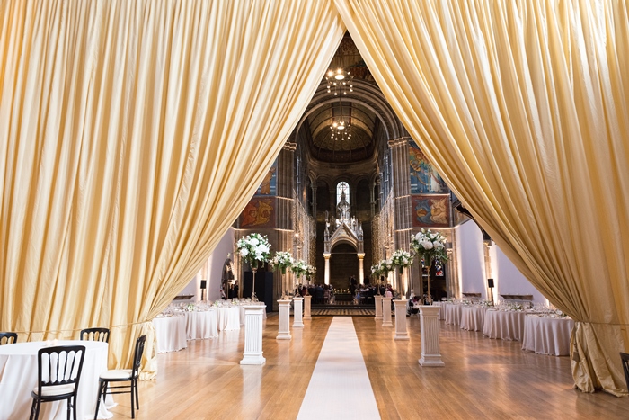 Walk down Mansfield Traquair's long asile, perfect for wedding ceremonies- image by Julie Tinton Photography 