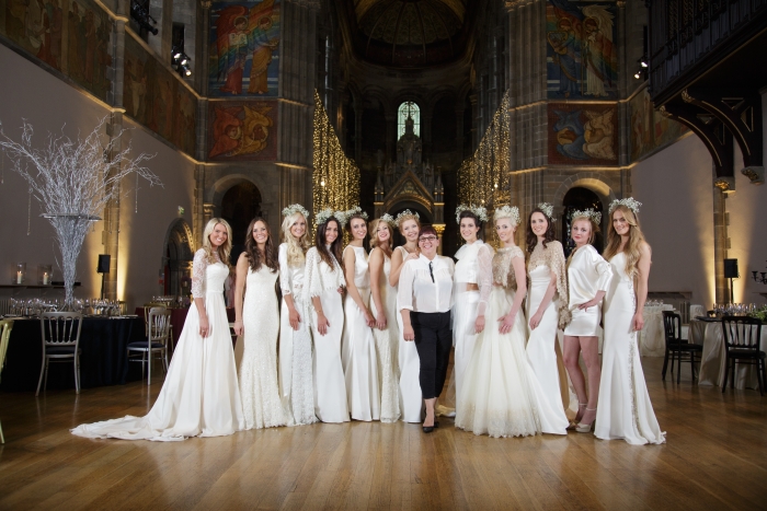 Fashion show at Mansfield Traquair - launch of the new couture bridal label Oscar Lili, photo credit Blue Sky Photography