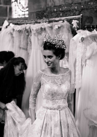 Fashion show at Mansfield Traquair - launch of the new couture bridal label Oscar Lili, photo credit Blue Sky Photography