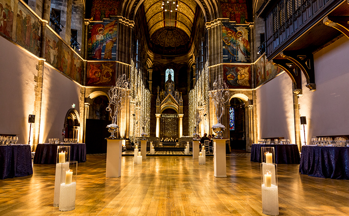 Scottish magical winter wedding theme at Mansfield Traquair Edinburgh. Photographer: Philip Stanley Dickson www.psdphotography.co.uk