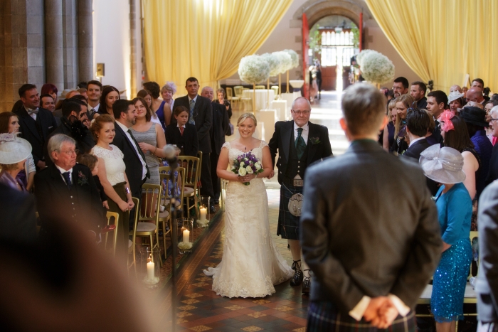 Father giving daughter away - photo credit Blue Sky Photography 