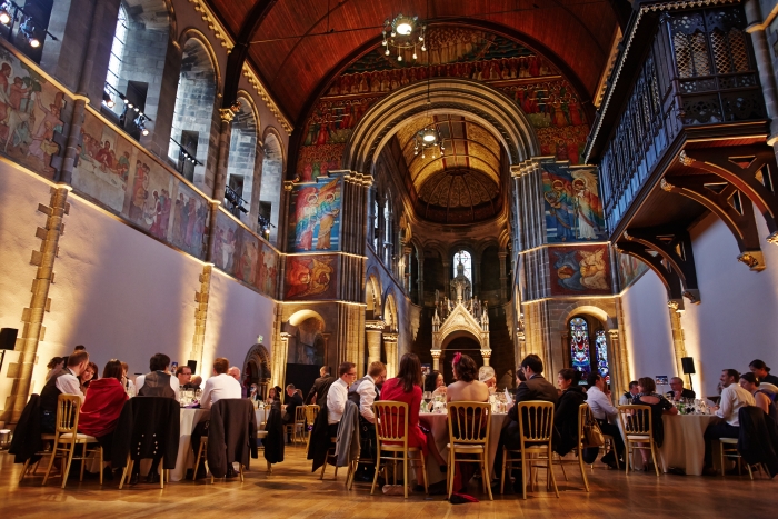 Wedding breakfast - spring wedding at Mansfield Traquair, Edinburgh 