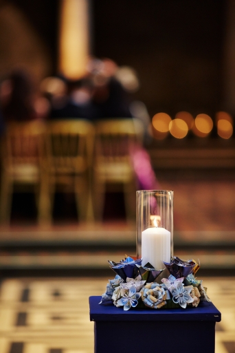 Handcrafted wedding decorations - spring wedding at Mansfield Traquair, edinburgh 