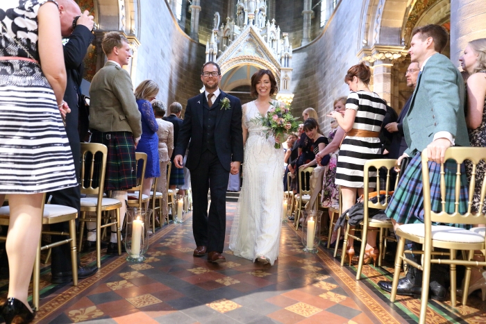 Just married! Wedding venue - Mansfield Traquair in Edinburgh | Photo credit  Stuart Craig Photography