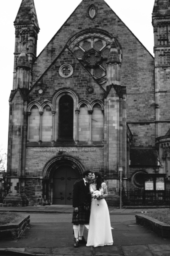 Just married - Valentine's day wedding at Mansfield Traquair, Edinburgh 